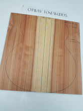 Load image into Gallery viewer, AMTRWRR02 Guitar Mini Top Rowan Reid Farm Forestry Californian Redwood