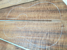 Load image into Gallery viewer, UTC4A3001 Ukulele Tenor Top Back and Side Set AAAA Otway Blackwood