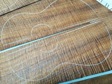 Load image into Gallery viewer, UTC4A3001 Ukulele Tenor Top Back and Side Set AAAA Otway Blackwood