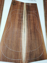 Load image into Gallery viewer, AMC3A8801 Mini Guitar Back and Side Set 3A AAA Otway Blackwood