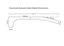 Load image into Gallery viewer, Acoustic Guitar Neck Rough-sawn AA Grade