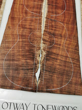Load image into Gallery viewer, UTC4A34001 Ukulele Tenor Top Back and Side Set AAAA Otway Blackwood