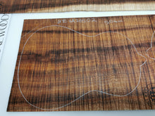 Load image into Gallery viewer, UTC4A26502 Ukulele Tenor Top Back and Side Set AAAA Otway Blackwood