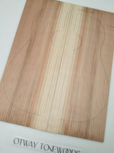 Load image into Gallery viewer, ADTRW018 Guitar Dreadnaught Top Long Rotation Plantation Californian Redwood Spalted