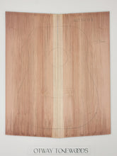 Load image into Gallery viewer, ADTRW016 Guitar Dreadnaught Top Long Rotation Plantation Californian Redwood Spalted