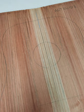 Load image into Gallery viewer, ADTRW016 Guitar Dreadnaught Top Long Rotation Plantation Californian Redwood Spalted