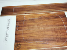 Load image into Gallery viewer, ADC1A23305 Guitar Dreadnaught Back and Side Set A grade Otway Blackwood