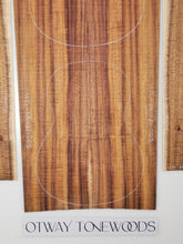 Load image into Gallery viewer, UTC2A17005 Ukulele Tenor Top Back and Side Set AA Otway Blackwood