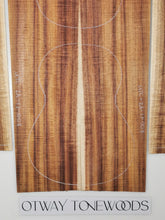 Load image into Gallery viewer, UTC2A17008 Ukulele Tenor Top Back and Side Set AA Otway Blackwood