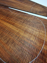 Load image into Gallery viewer, UTC4A30001 Ukulele Tenor Top Back and Side Set AAAA Otway Blackwood