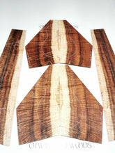 Load image into Gallery viewer, UTC4A70002 Ukulele Tenor Top Back and Side Set AAAA Otway Blackwood