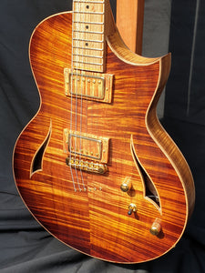 hollow body electric guitar octigan otway tonewoods blackwood