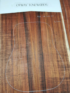 ADC2A23207 Guitar Dreadnaught Back and Side Set AA Otway Blackwood 2