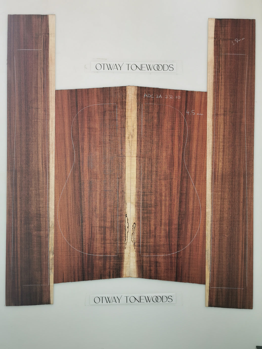 Guitar Dreadnaught Back and Side Set AA Otway Blackwood
