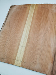 ADTRW011 Guitar Dreadnaught Top Long Rotation Plantation Californian Redwood