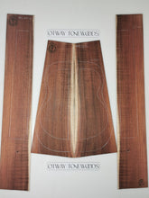 Load image into Gallery viewer, AMC3A8801 Mini Guitar Back and Side Set 3A AAA Otway Blackwood
