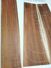 Load image into Gallery viewer, AMC3A8801 Mini Guitar Back and Side Set 3A AAA Otway Blackwood
