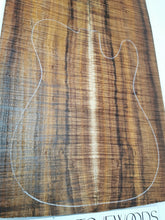 Load image into Gallery viewer, ED24A26505 Electric Guitar Drop Top AAAA Mastergrade Otway Blackwood
