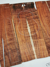 Load image into Gallery viewer, UTC4A34003 Ukulele Tenor Top Back and Side Set AAAA Otway Blackwood
