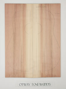 ADTRW018 Guitar Dreadnaught Top Long Rotation Plantation Californian Redwood Spalted