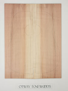 ADTRW020 Guitar Dreadnaught Top Long Rotation Plantation Californian Redwood Spalted