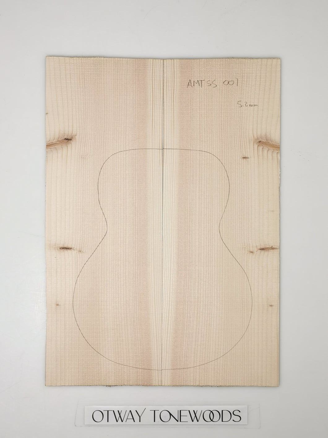AMTSS001 Guitar Mini Top Long Rotation Plantation Sitka Spruce