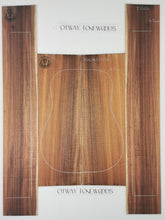 Load image into Gallery viewer, ADC1A23306 Guitar Dreadnaught Back and Side Set A grade Otway Blackwood
