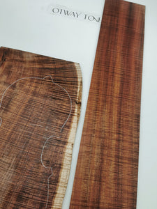 V4C4A7003 Mastergrade Violin Back & Side Set Otway Blackwood
