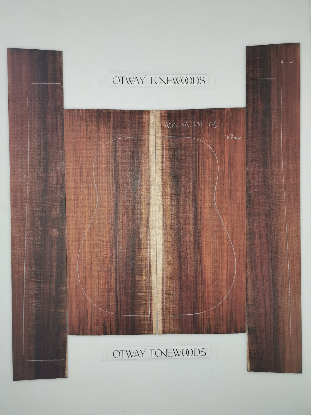 ADC2A23206 Guitar Dreadnaught Back and Side Set AA Otway Blackwood