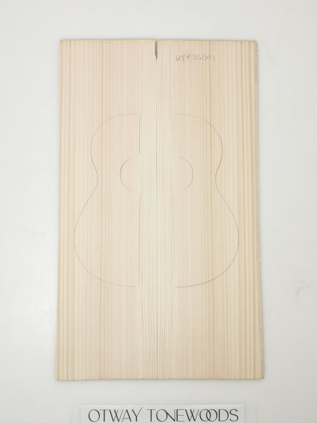 UTTSS001 Ukulele Top Long Rotation Plantation Sitka Spruce