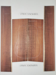 ADC3A8802 Guitar Dreadnaught Back and Side Set AAA Otway Blackwood