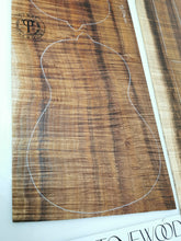 Load image into Gallery viewer, UTC4A26502 Ukulele Tenor Top Back and Side Set AAAA Otway Blackwood
