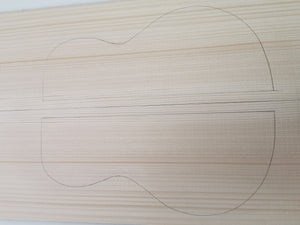 AMTSS002 Guitar Mini Top Long Rotation Plantation Sitka Spruce