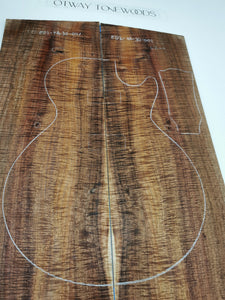 ED24A30001 Electric Guitar Drop Top AAAA Otway Blackwood