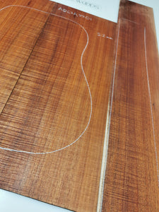 ADC3A8801 Guitar Dreadnaught Back and Side Set AAA Otway Blackwood