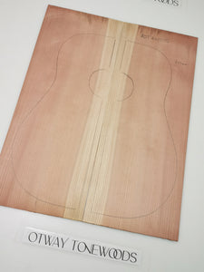 ADTRW015 Guitar Dreadnaught Top Long Rotation Plantation Californian Redwood