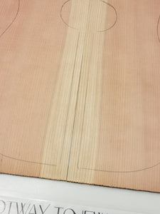 ADTRW015 Guitar Dreadnaught Top Long Rotation Plantation Californian Redwood