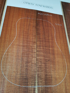 ADC3A8802 Guitar Dreadnaught Back and Side Set AAA Otway Blackwood