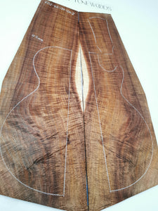 ED24A30002 Electric Guitar Drop Top AAAA Otway Blackwood