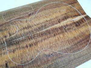 ED24A30001 Electric Guitar Drop Top AAAA Otway Blackwood
