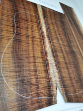 Load image into Gallery viewer, ADC4A26501 Guitar Dreadnought Back and Side Set Mastergrade AAAA Otway Blackwood

