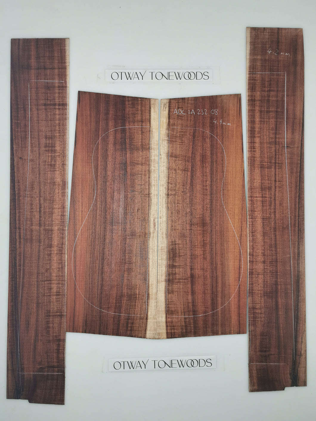 ADC2A23208 Guitar Dreadnaught Back and Side Set AA Otway Blackwood