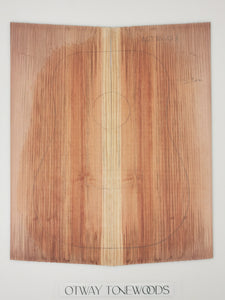 ADTRW016 Guitar Dreadnaught Top Long Rotation Plantation Californian Redwood Spalted