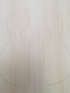 UTTSS001 Ukulele Top Long Rotation Plantation Sitka Spruce