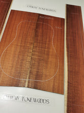 Load image into Gallery viewer, ADC3A8802 Guitar Dreadnaught Back and Side Set AAA Otway Blackwood
