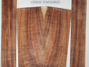 ADC4A70003 Guitar Dreadnaught Back and Side Set Mastergrade AAAA Otway Blackwood