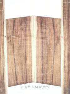 ADC4A14008 Guitar Dreadnaught Back and Side Set Mastergrade AAAA Otway Blackwood