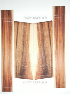 ADC4A14002 Guitar Dreadnaught Back and Side Set AAAA Otway Blackwood