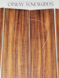 UTC2A17004 Ukulele Tenor Top Back and Side Set AA Otway Blackwood