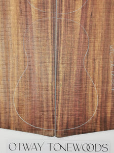 UTC2A17004 Ukulele Tenor Top Back and Side Set AA Otway Blackwood